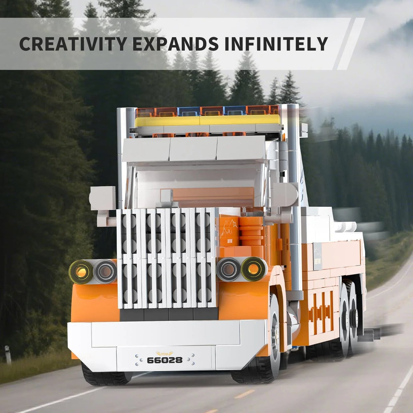 Xbert 66028 Heavy-Duty Tow Truck Building Set