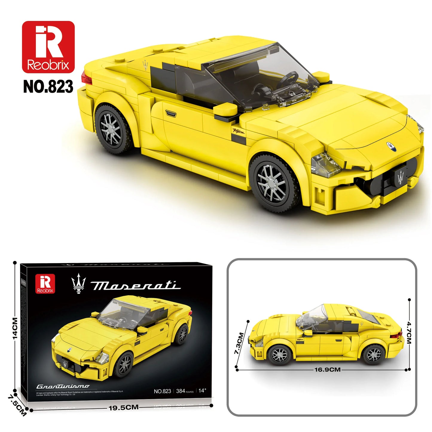 Reobrix 823 Yellow 1:24 GranTurismo Maserati