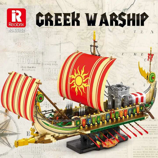 Reobrix 66102 Military Greek Warship Building Set