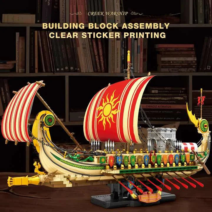 Reobrix 66102 Military Greek Warship Building Set