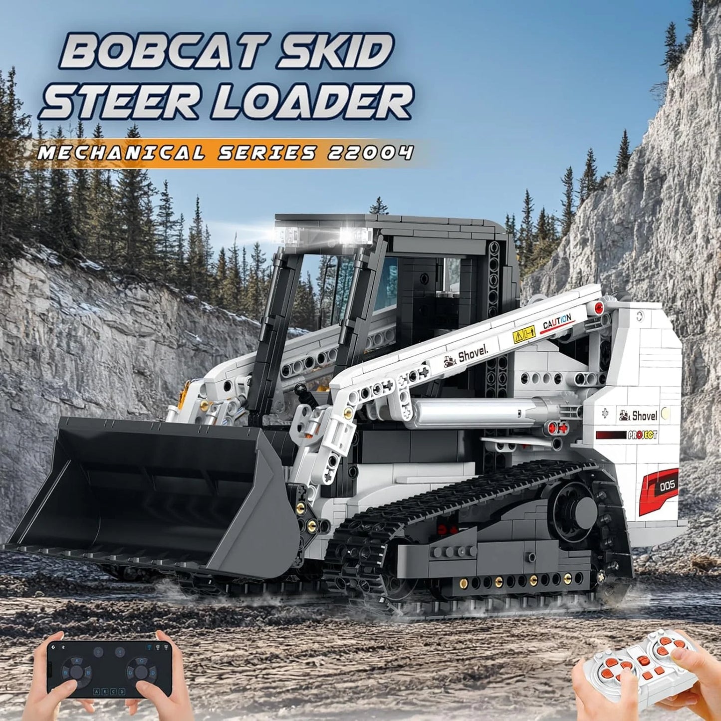 Reobrix 22004 Bobcat Skid Steer Loader Building Set