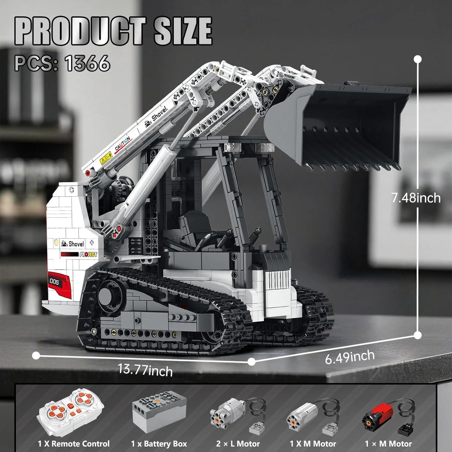 Reobrix 22004 Bobcat Skid Steer Loader Building Set
