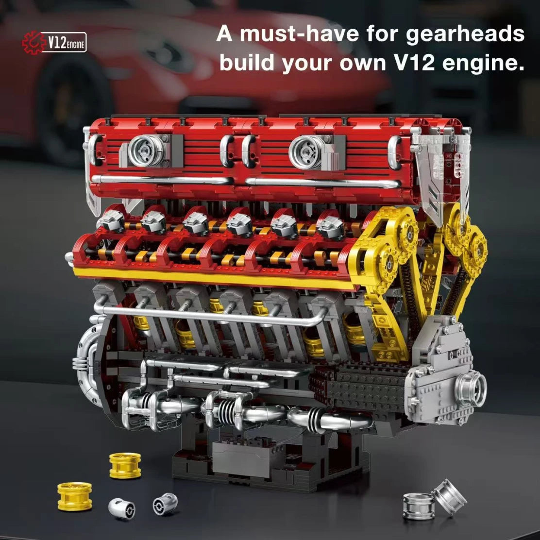 Reobrix 33017 V12 ENGINE With Motor